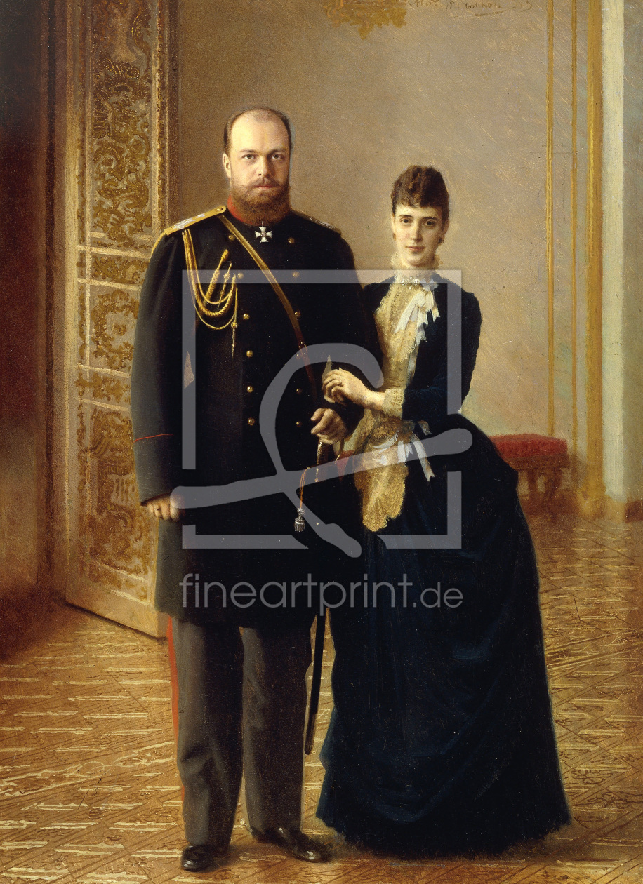 Bild-Nr.: 30003656 Alexander III and M. Feodorovna/Kramskoi erstellt von Kramskoi, Iwan Nikolajewitsch