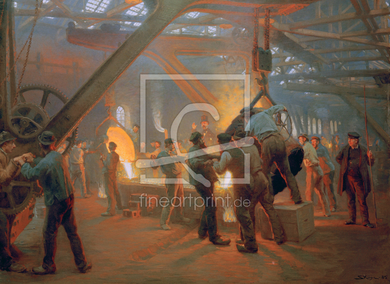 Bild-Nr.: 30003702 P.S.KrÃ¶yer /At the Foundry/ Paint./ 1885 erstellt von Kroyer, Peter Severin