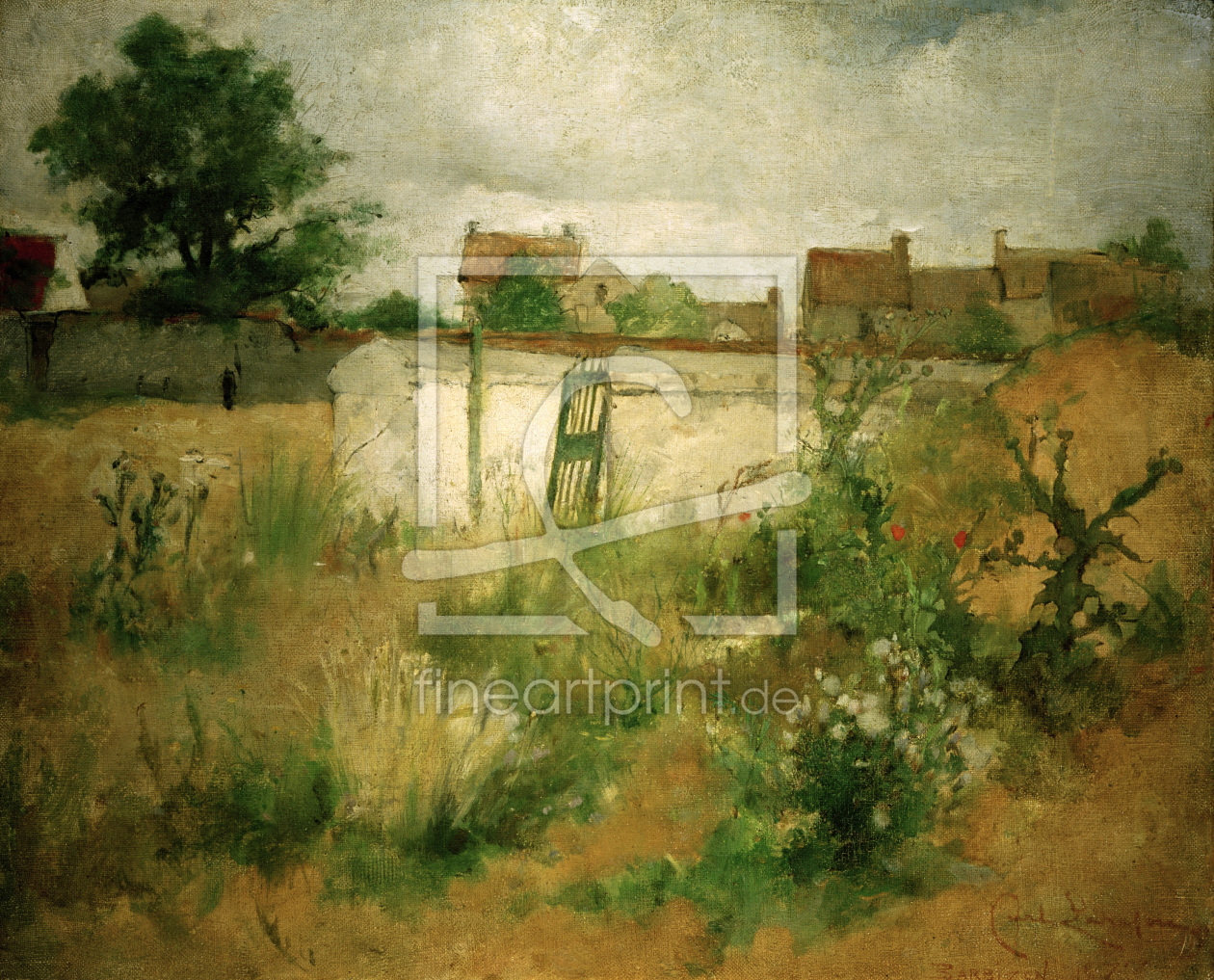 Bild-Nr.: 30003856 C.Larsson, Lanschaftsstudie aus Barbizon erstellt von Larsson, Carl