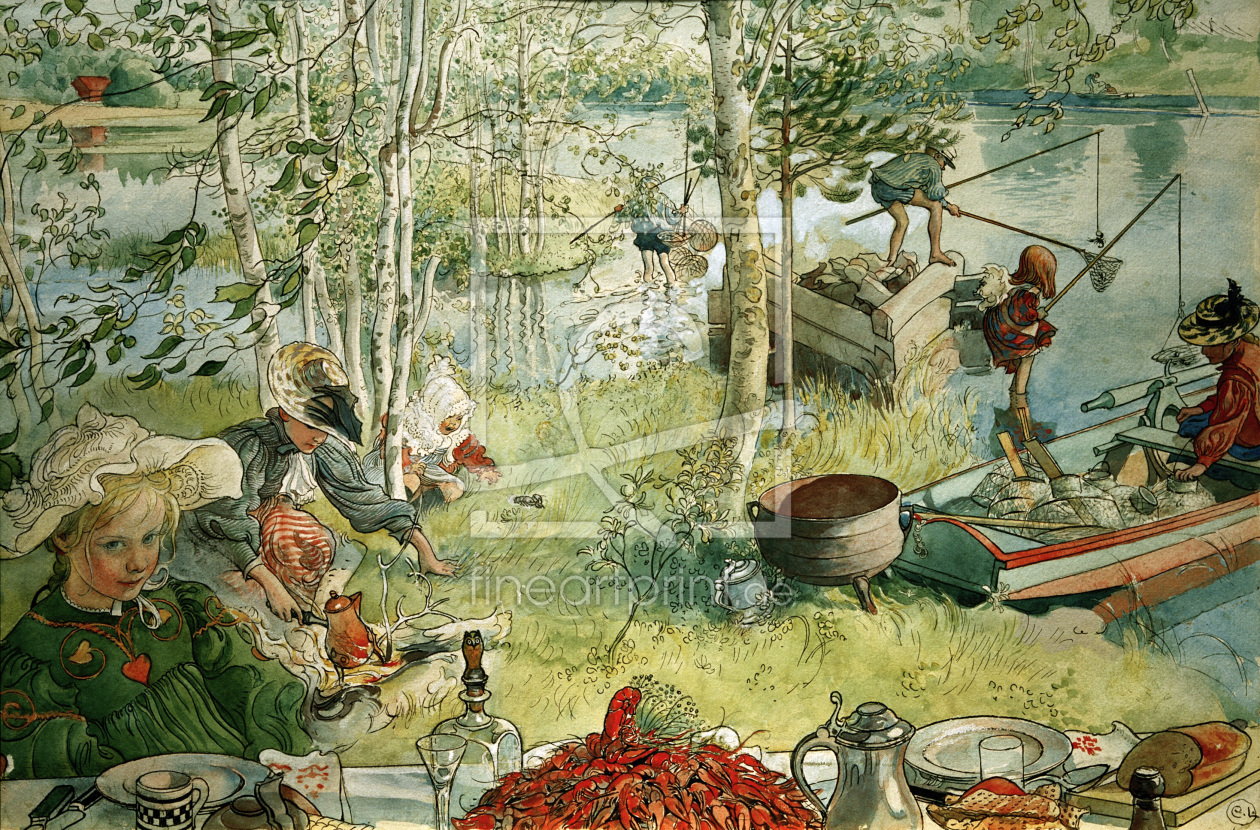 Bild-Nr.: 30003916 C.Larsson, Catching crabs / 1897 erstellt von Larsson, Carl