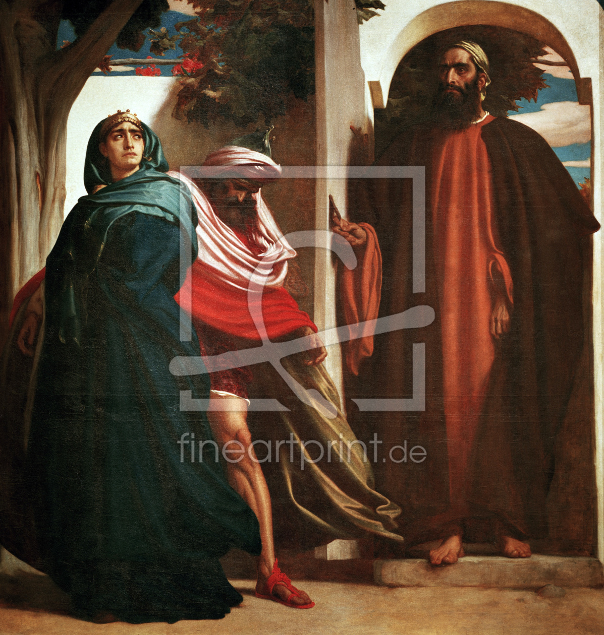 Bild-Nr.: 30003988 Elijah, Jezebel and Ahab / Leighton erstellt von Leighton, Frederic