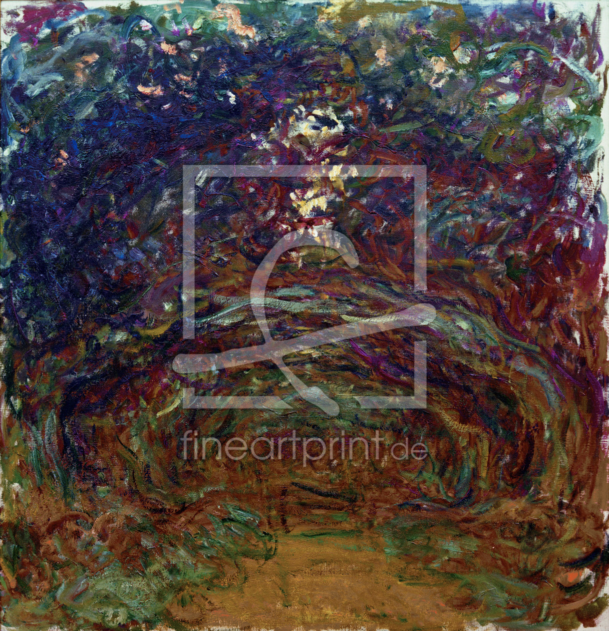 Bild-Nr.: 30004014 C.Monet, Die Rosenallee erstellt von Monet, Claude