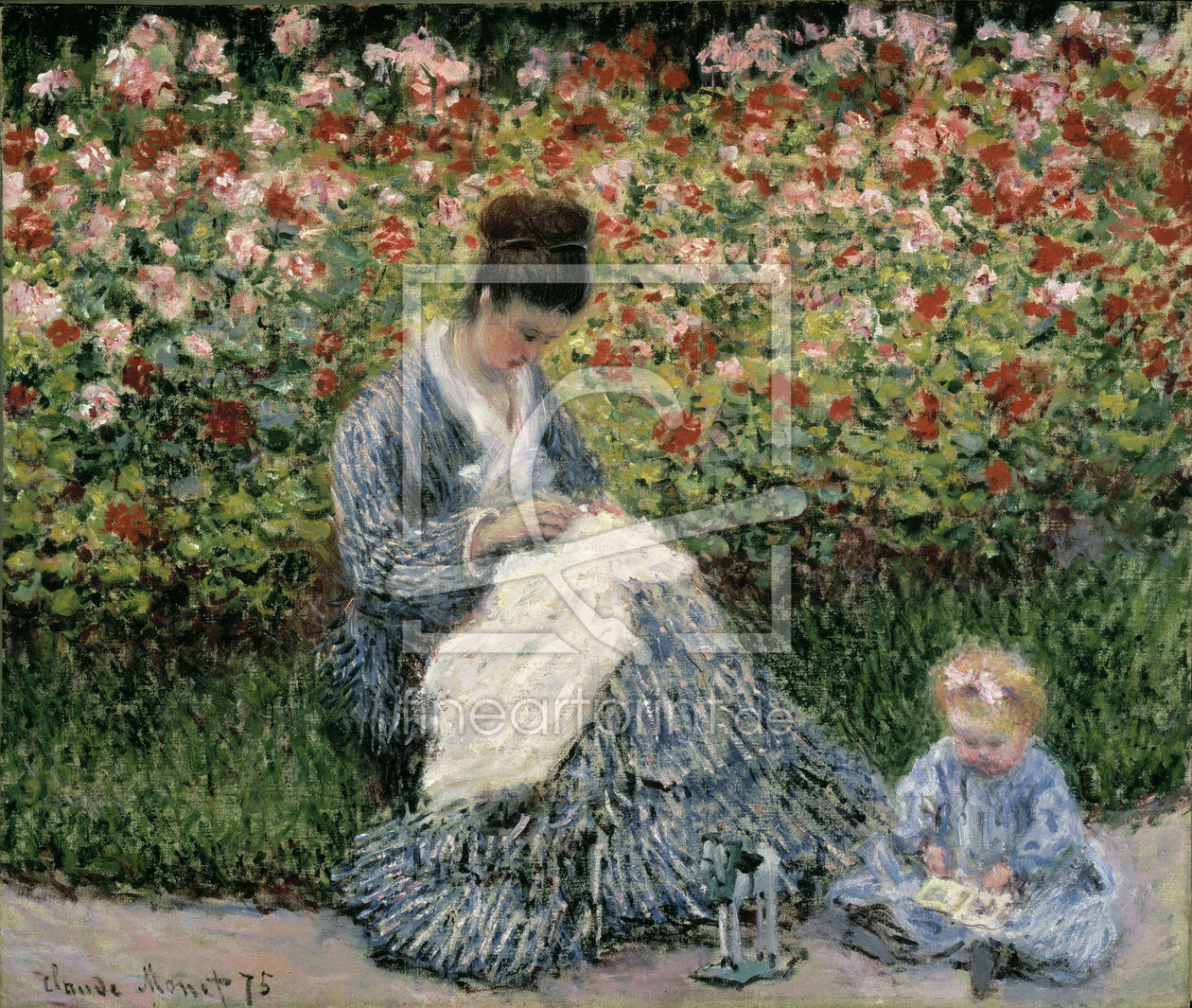 Bild-Nr.: 30004016 Monet/ Camille Monet with Child / 1875 erstellt von Monet, Claude