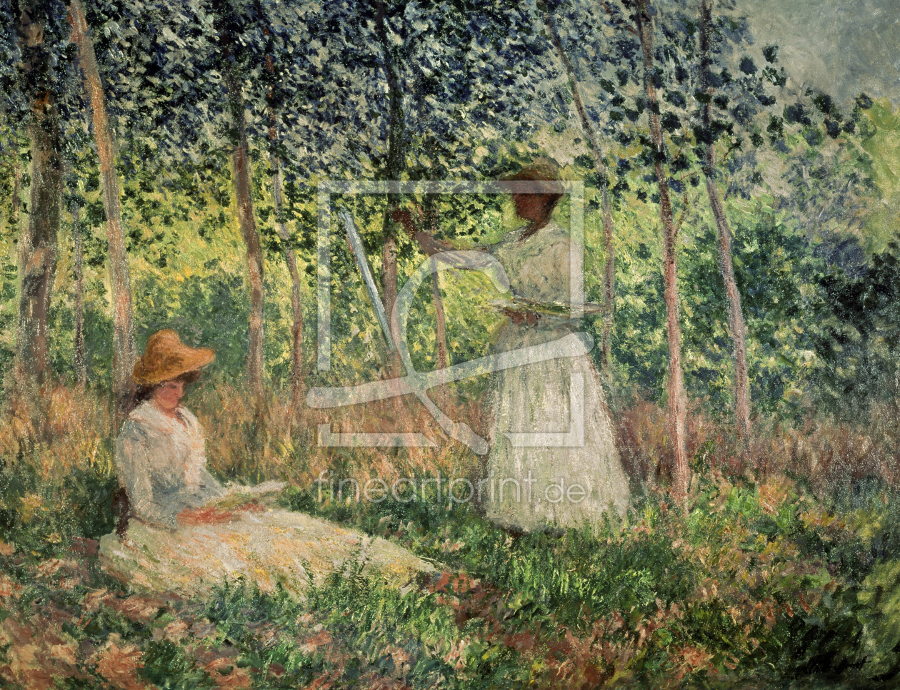 Bild-Nr.: 30004018 Monet / Suzanne and Blanche Hochede erstellt von Monet, Claude