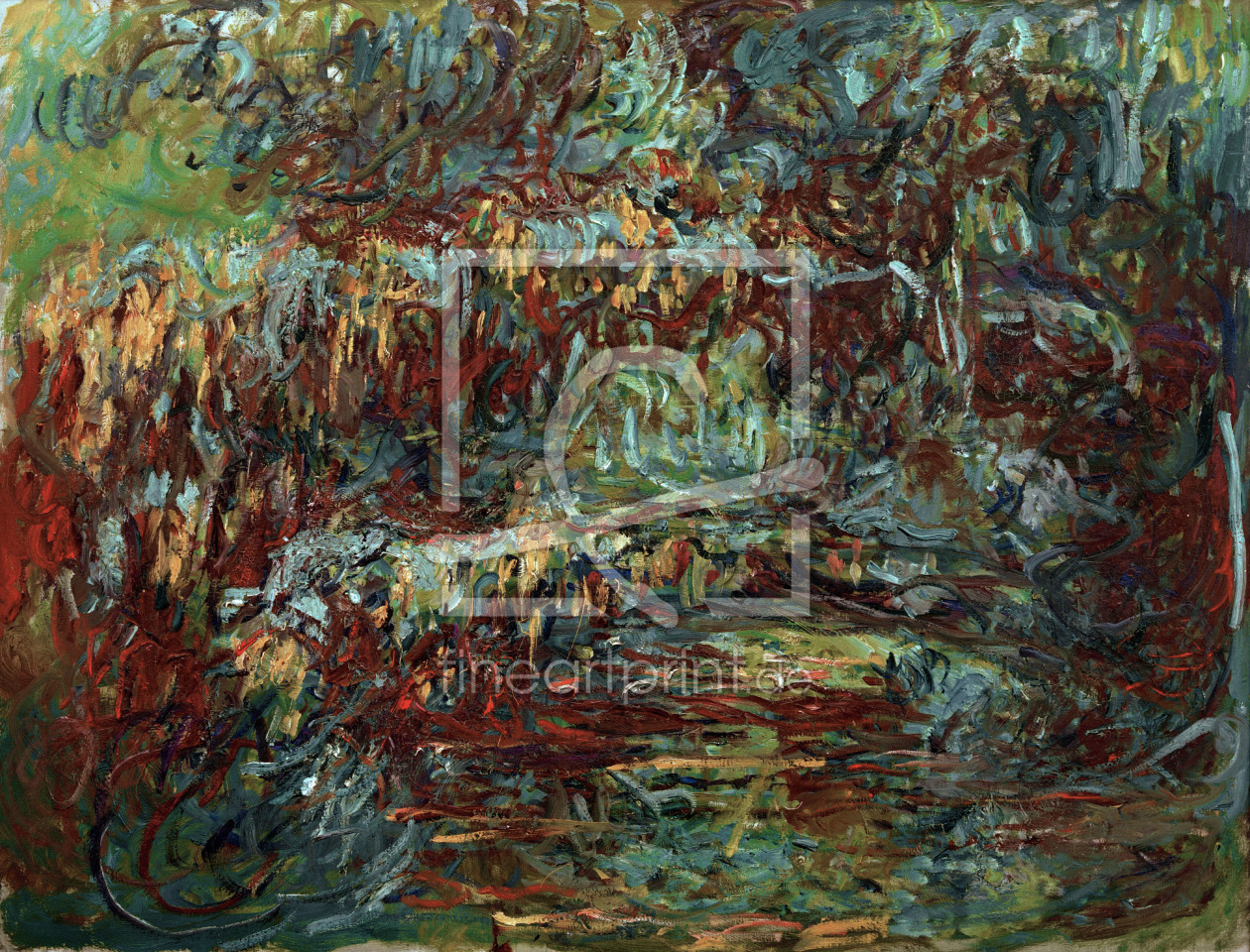 Bild-Nr.: 30004026 C.Monet, Die japanische Brücke erstellt von Monet, Claude