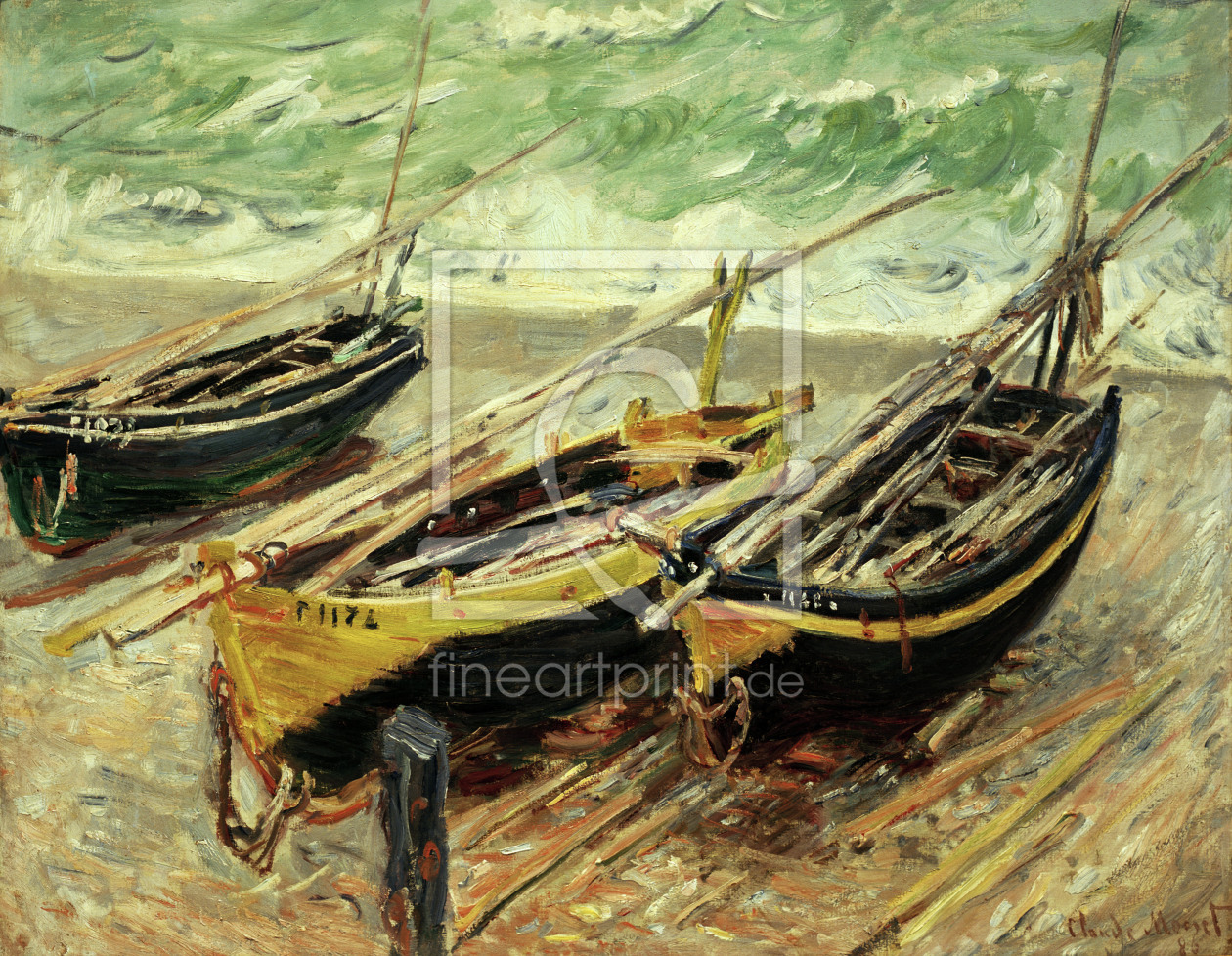 Bild-Nr.: 30004030 Monet / Three fishing boats / 1885 erstellt von Monet, Claude
