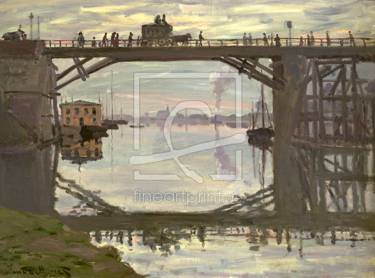 Bild-Nr.: 30004042 Monet / The wooden bridge / 1872 erstellt von Monet, Claude