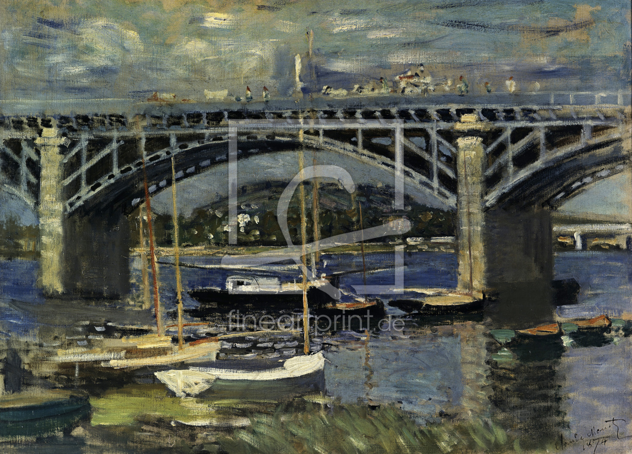 Bild-Nr.: 30004048 Claude Monet/Railway Bridge at Argent. erstellt von Monet, Claude