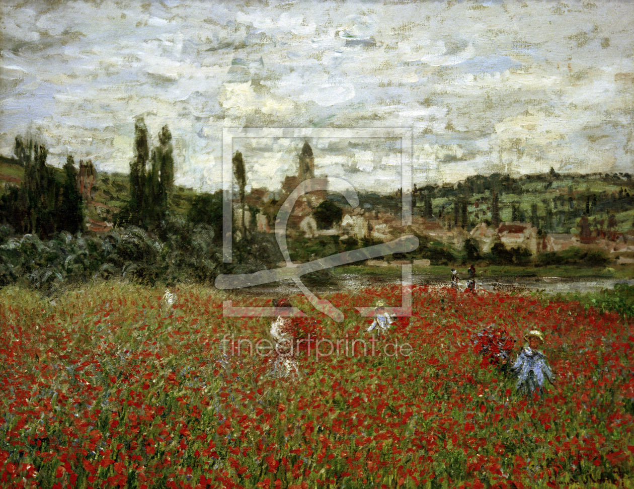 Bild-Nr.: 30004054 Claude Monet, Poppy Field nr. VÃ©theuil erstellt von Monet, Claude