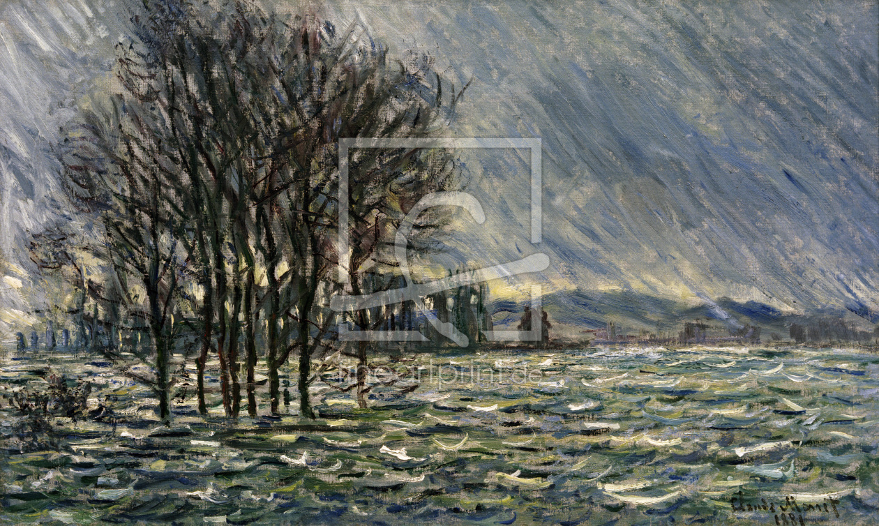 Bild-Nr.: 30004070 C.Monet, Hochwasser, 1881 erstellt von Monet, Claude