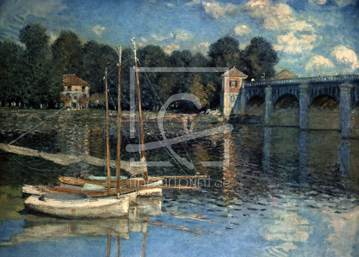 Bild-Nr.: 30004110 Claude Monet /Le Pont d'Argenteuil /1874 erstellt von Monet, Claude