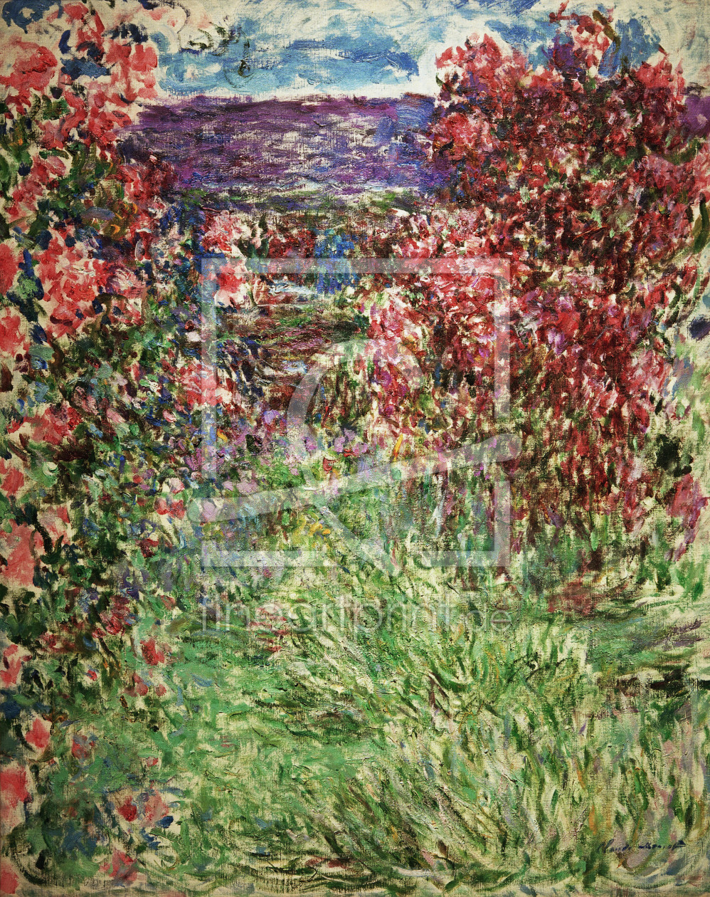 Bild-Nr.: 30004168 Claude Monet,Das Haus zwischen den Rosen erstellt von Monet, Claude