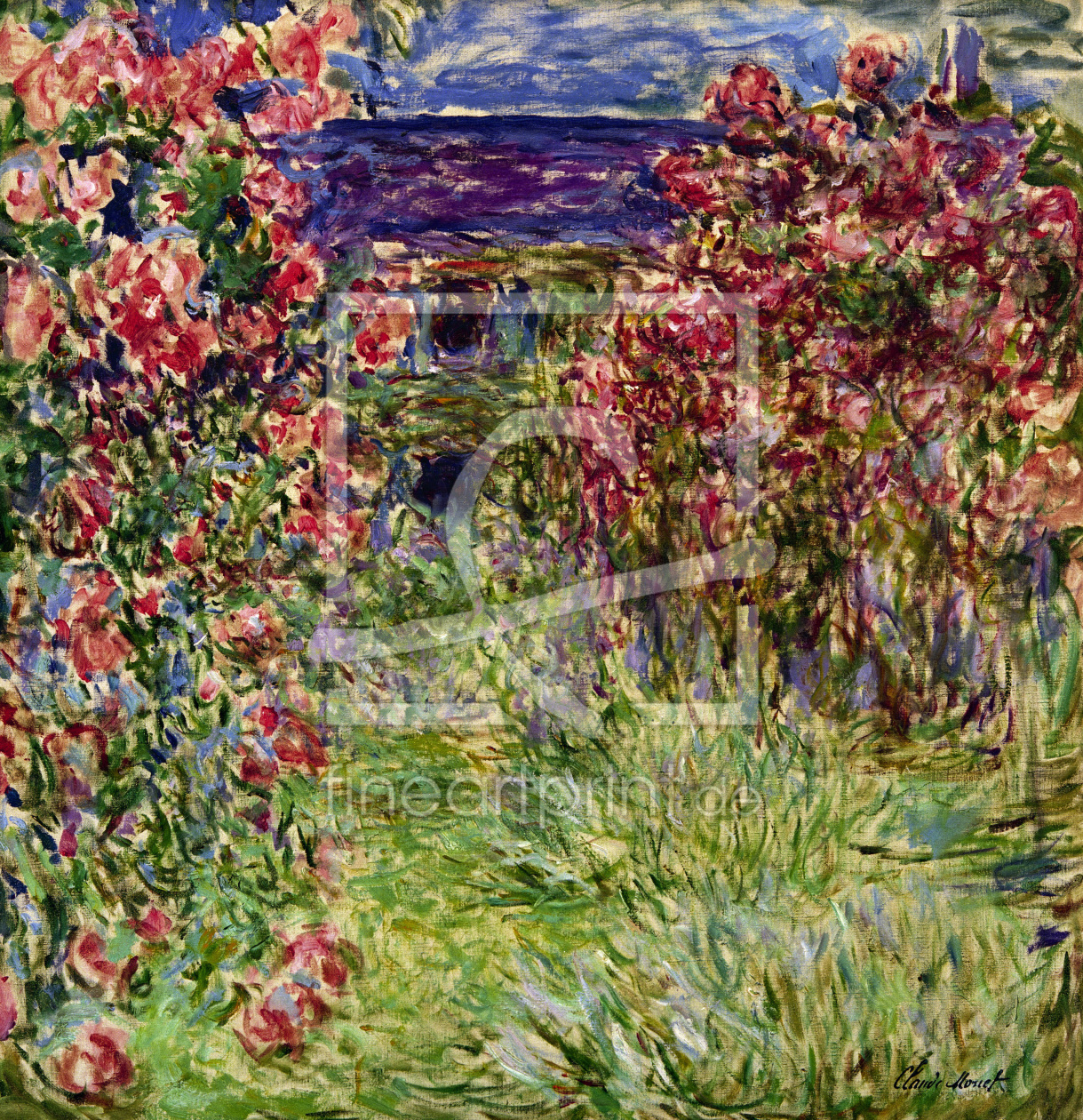 Bild-Nr.: 30004170 Monet / House in the roses / 1925 erstellt von Monet, Claude