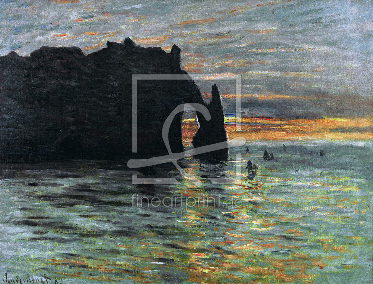Bild-Nr.: 30004188 Claude Monet, Sonnenuntergang erstellt von Monet, Claude