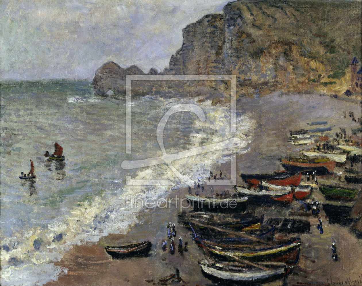 Bild-Nr.: 30004190 Claude Monet/ Etretat, plage et porte... erstellt von Monet, Claude