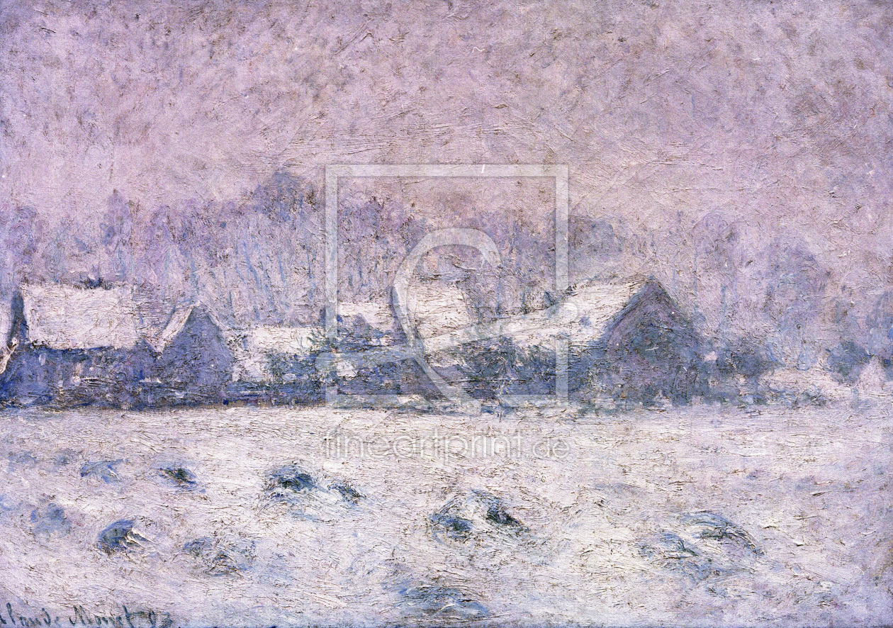 Bild-Nr.: 30004206 C.Monet, Snow in Giverny / 1893 erstellt von Monet, Claude