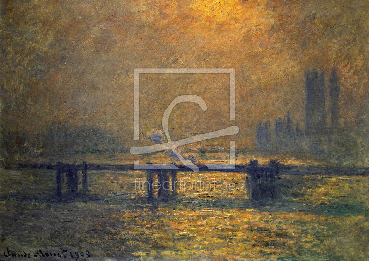 Bild-Nr.: 30004240 Monet / Charing Cross Bridge / 1899/1901 erstellt von Monet, Claude