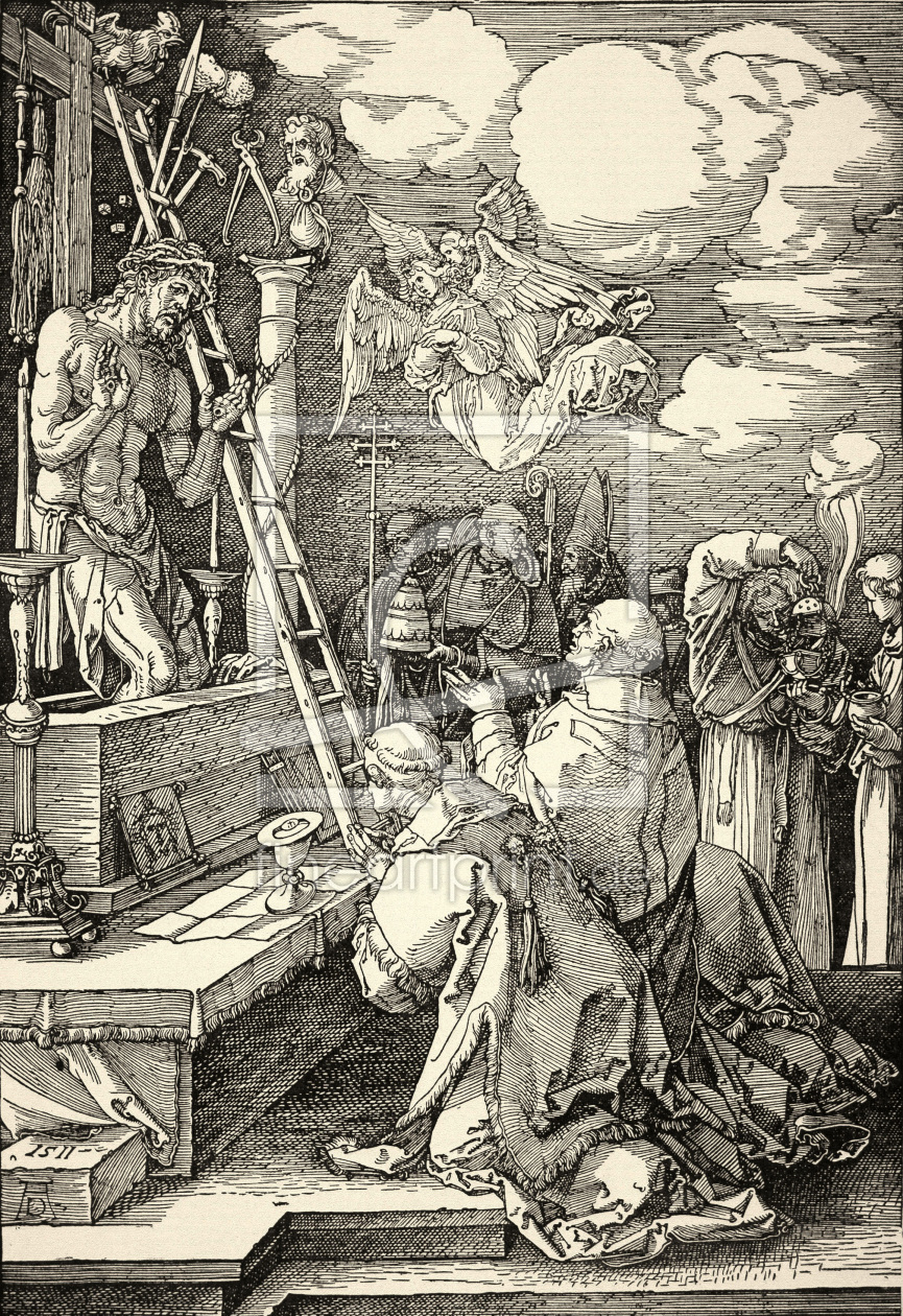 Bild-Nr.: 30004278 Mass of Pope Gregor I / Dürer / 1511 erstellt von Dürer, Albrecht