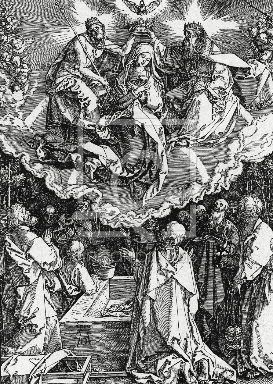 Bild-Nr.: 30004314 DÃ¼rer / Mary's Assumption / Woodcut erstellt von DÃ¼rer, Albrecht