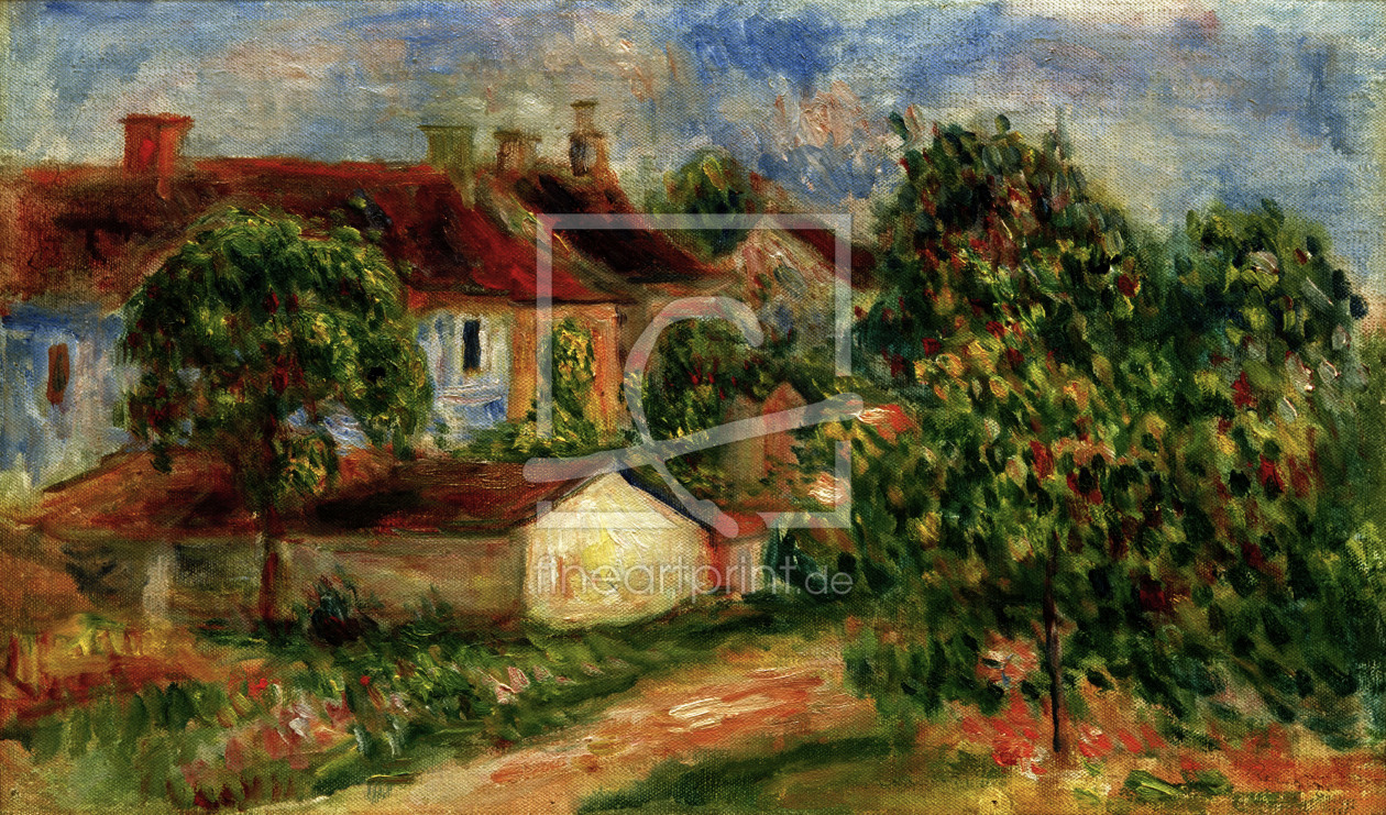Bild-Nr.: 30004502 A.Renoir, Maisons de village erstellt von Renoir, Pierre-Auguste