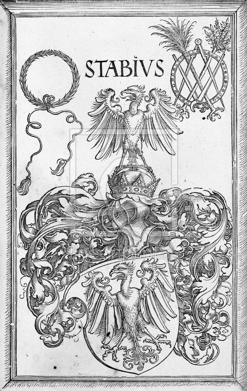 Bild-Nr.: 30004548 DÃ¼rer, Coat of Arms of Stabius / Woodcut erstellt von DÃ¼rer, Albrecht