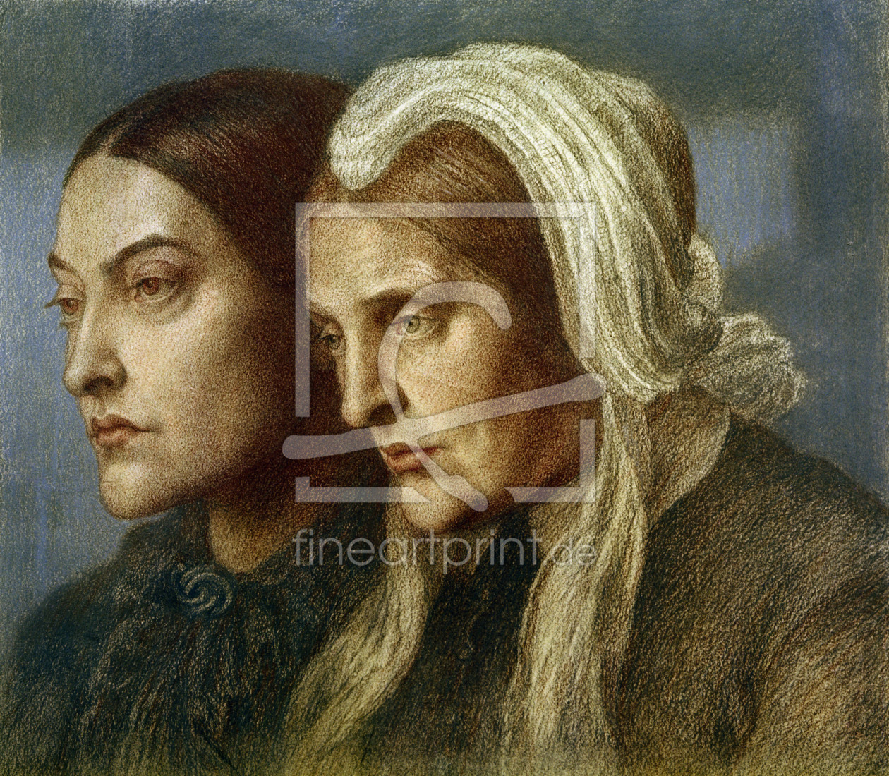 Bild-Nr.: 30004634 Christina G.Rossetti und Mutter 1877 erstellt von Rossetti, Dante Gabriel