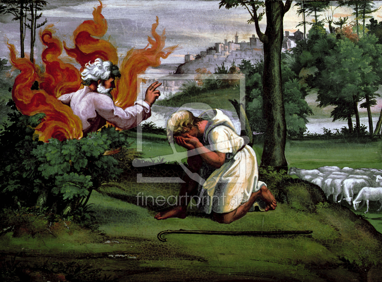 Bild-Nr.: 30004712 Raphael/Moses a.burning thorn bush/c1515 erstellt von Raffaello Santi (Raffael)
