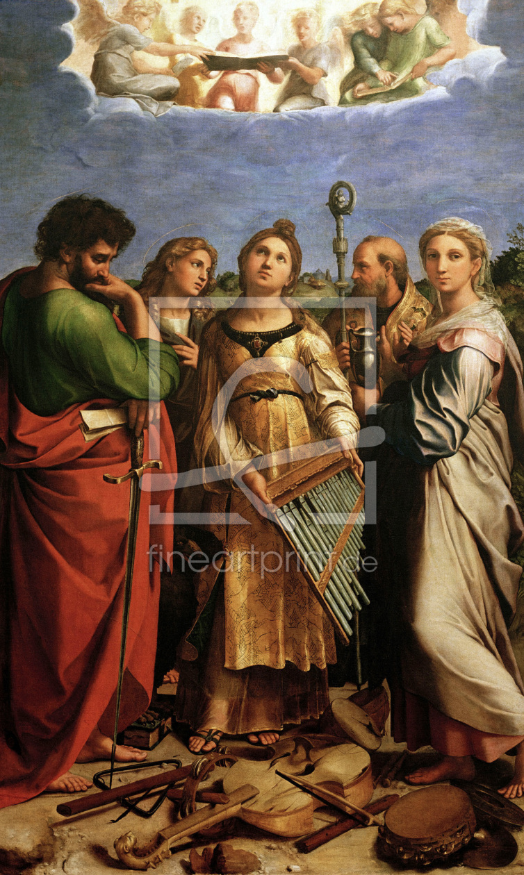 Bild-Nr.: 30004760 Raphael / Saint Cecilia / 1514 erstellt von Raffaello Santi (Raffael)