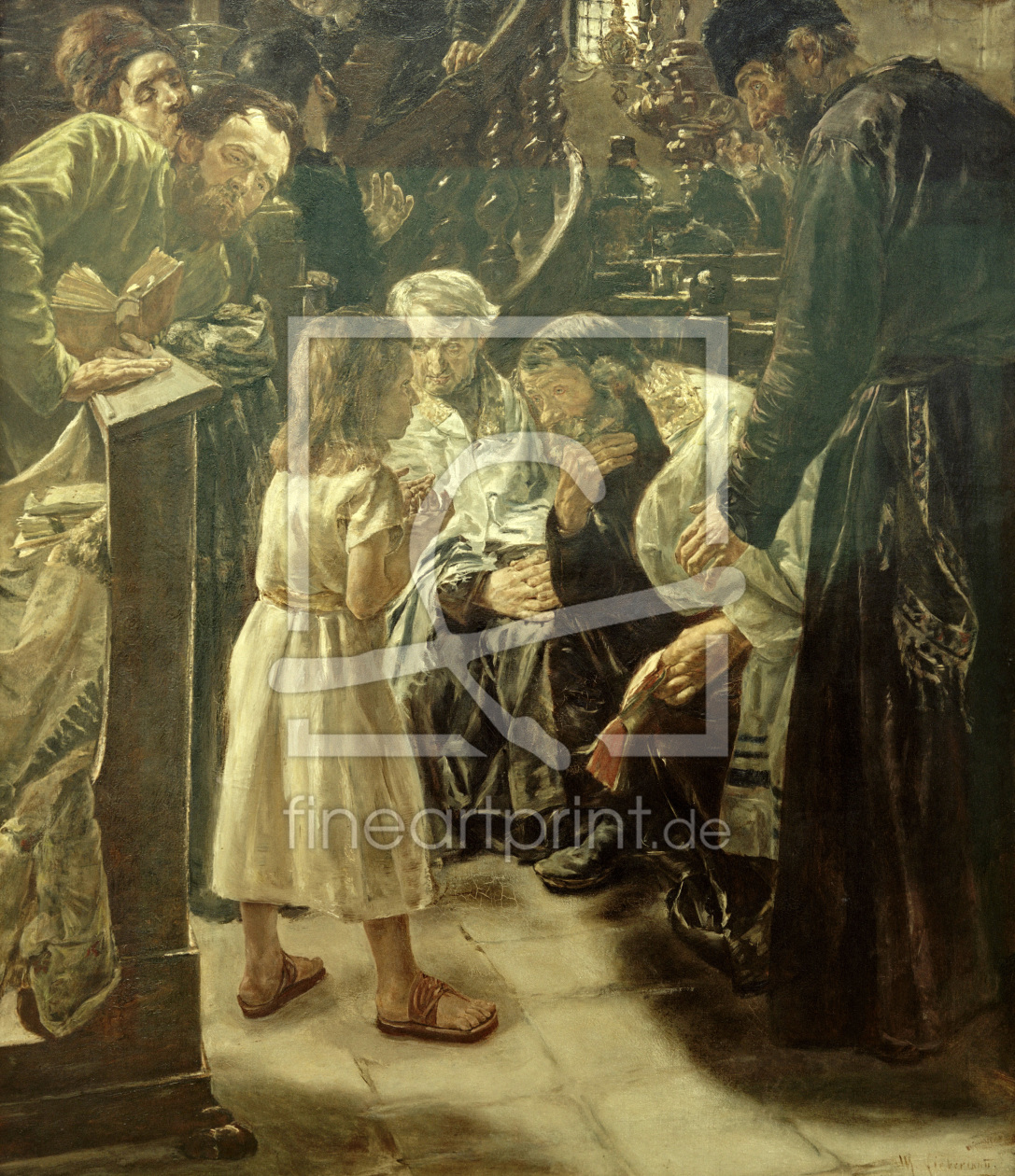 Bild-Nr.: 30005020 M.Liebermann, Zwölfjähriger Jesus erstellt von Liebermann, Max