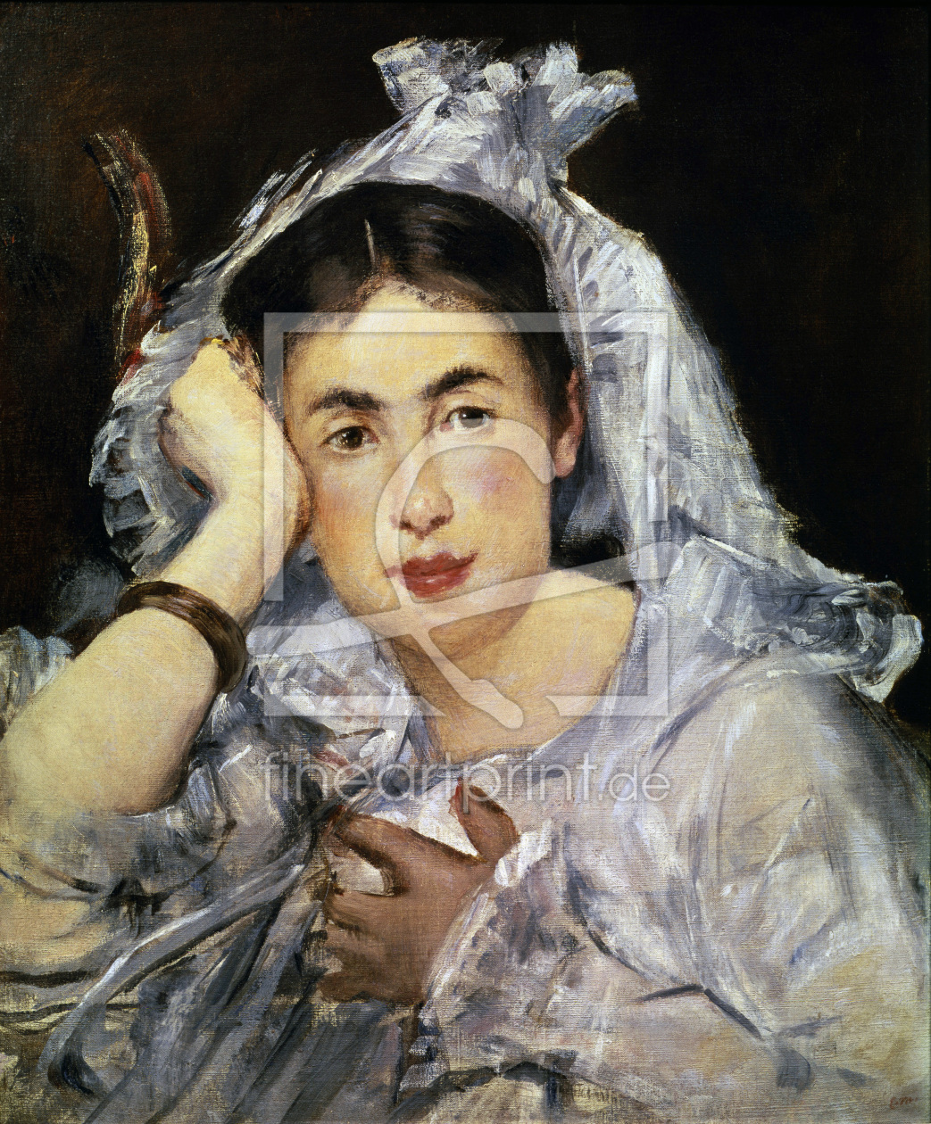 Bild-Nr.: 30005342 E.Manet, Marguerite de Conflans mit Kap. erstellt von Manet, Edouard