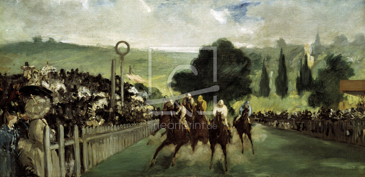 Bild-Nr.: 30005386 E.Manet, Horse races in Longchamp erstellt von Manet, Edouard