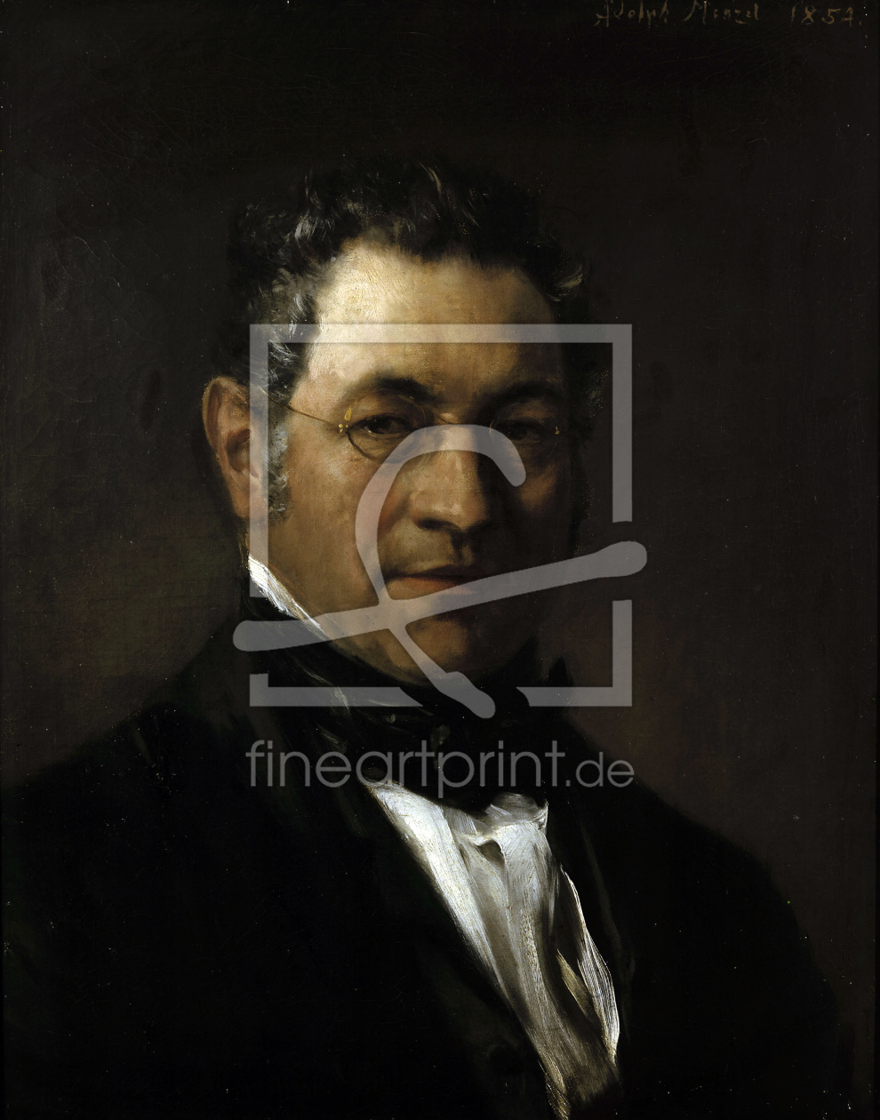Bild-Nr.: 30005716 A.Menzel, Bildnis eines Herrn/ 1854 erstellt von von Menzel, Adolph Friedrich Erdmann