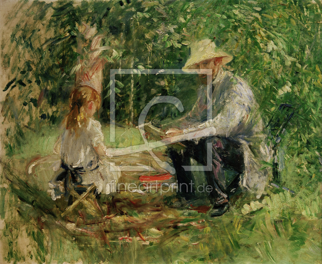 Bild-Nr.: 30005864 Morisot, EugÃ¨ne Manet and daughter erstellt von Morisot, Berthe