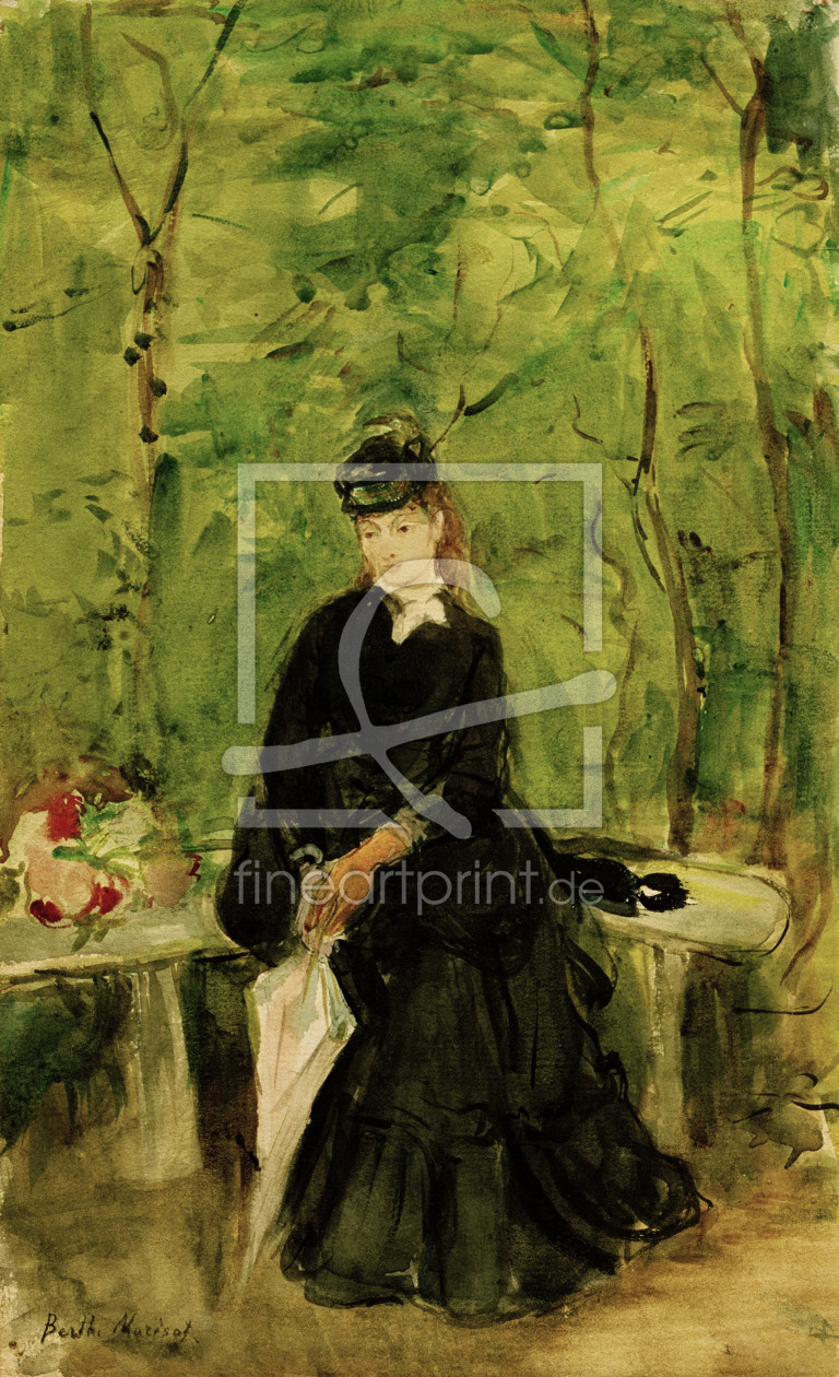 Bild-Nr.: 30005866 B.Morisot, Edma, sitting in a park 1864 erstellt von Morisot, Berthe