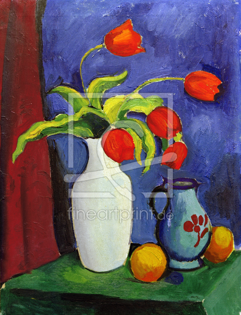 Bild-Nr.: 30005876 August Macke /Red Tulips in White Vase erstellt von Macke, August