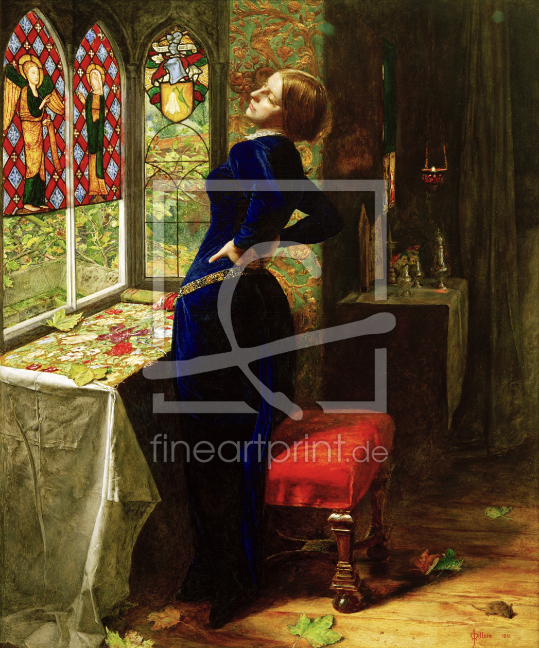 Bild-Nr.: 30005910 Tennyson, Mariana / Gem.v.Millais erstellt von Millais, Sir John Everett