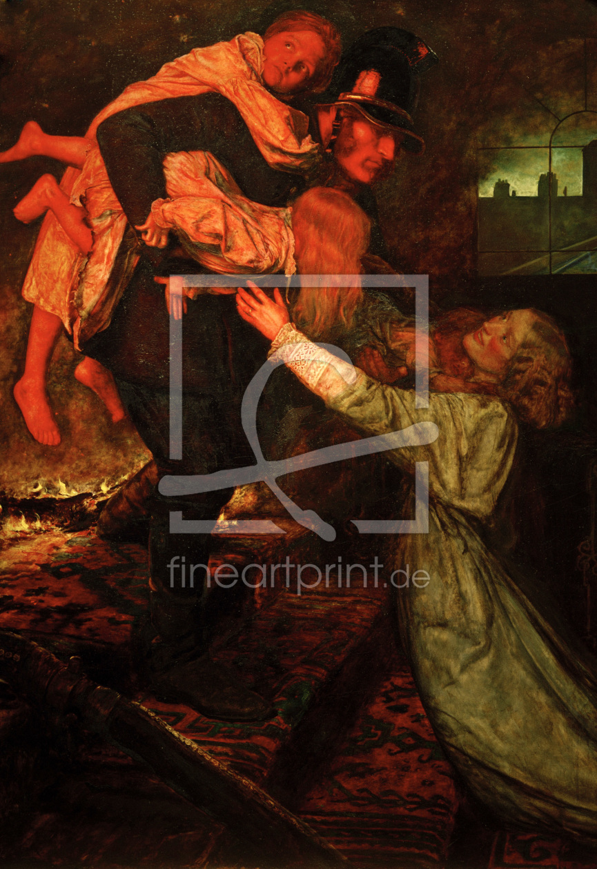 Bild-Nr.: 30005936 J.E.Millais, The Rescue erstellt von Millais, Sir John Everett