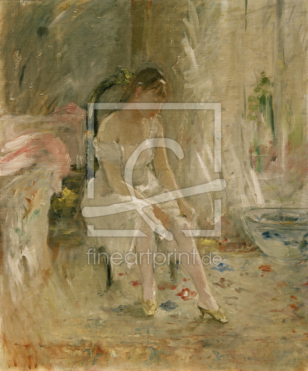 Bild-Nr.: 30005958 B.Morisot, Woman getting dressed / 1880 erstellt von Morisot, Berthe
