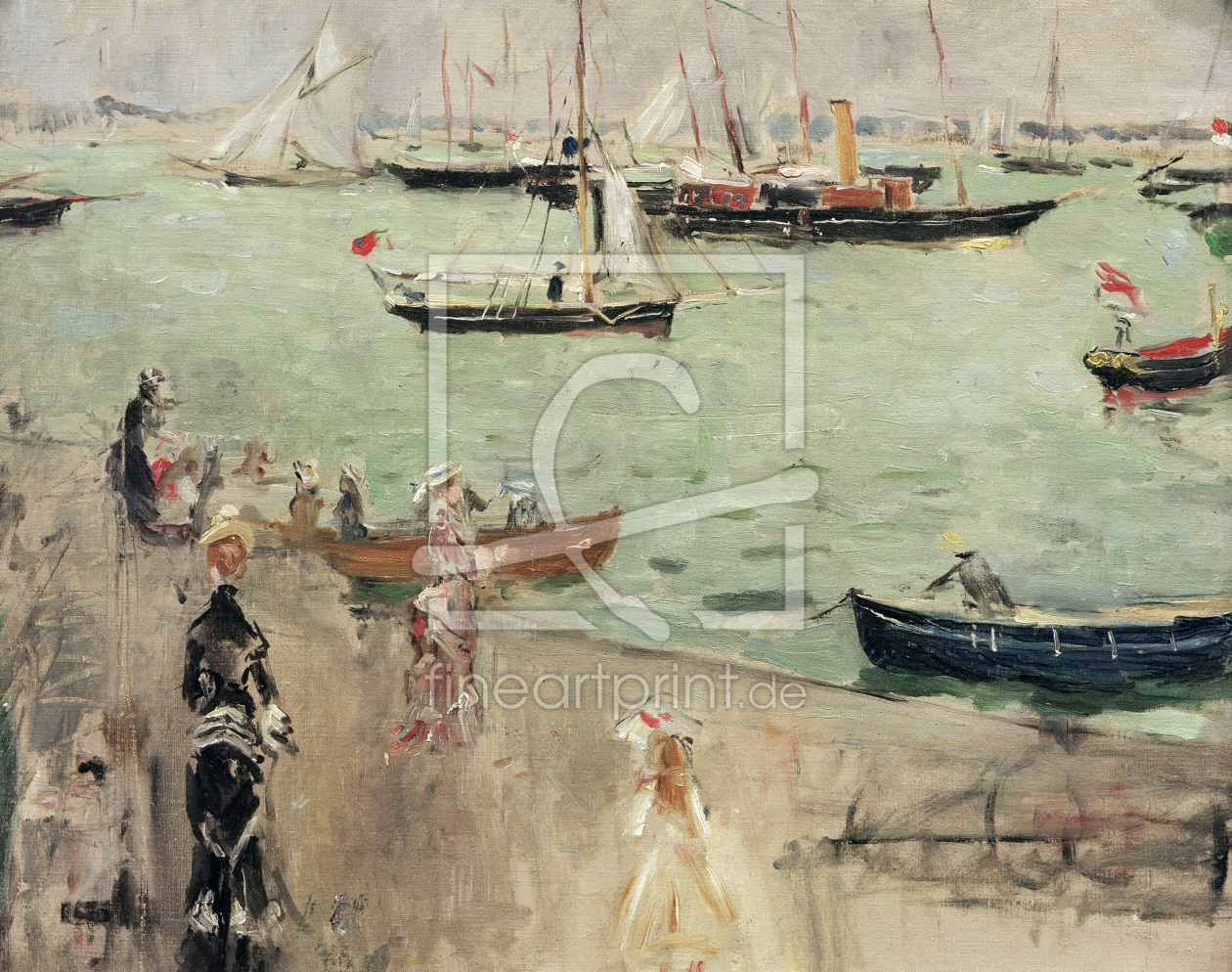 Bild-Nr.: 30005974 B.Morisot, Hrbour scene, Isle of Wight erstellt von Morisot, Berthe