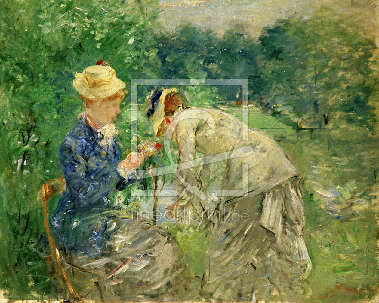 Bild-Nr.: 30005976 B.Morisot, In the Bois de Boulogne erstellt von Morisot, Berthe