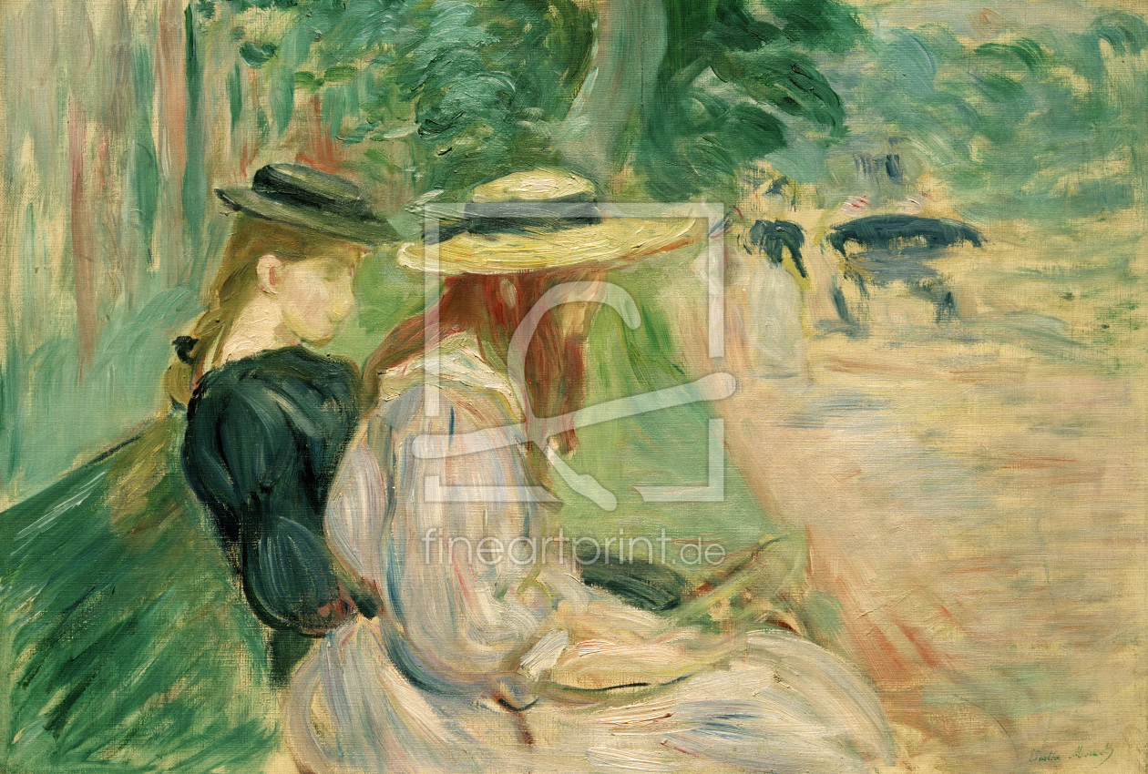 Bild-Nr.: 30005988 B.Morisot, On a bench in Bois d.Boulogne erstellt von Morisot, Berthe