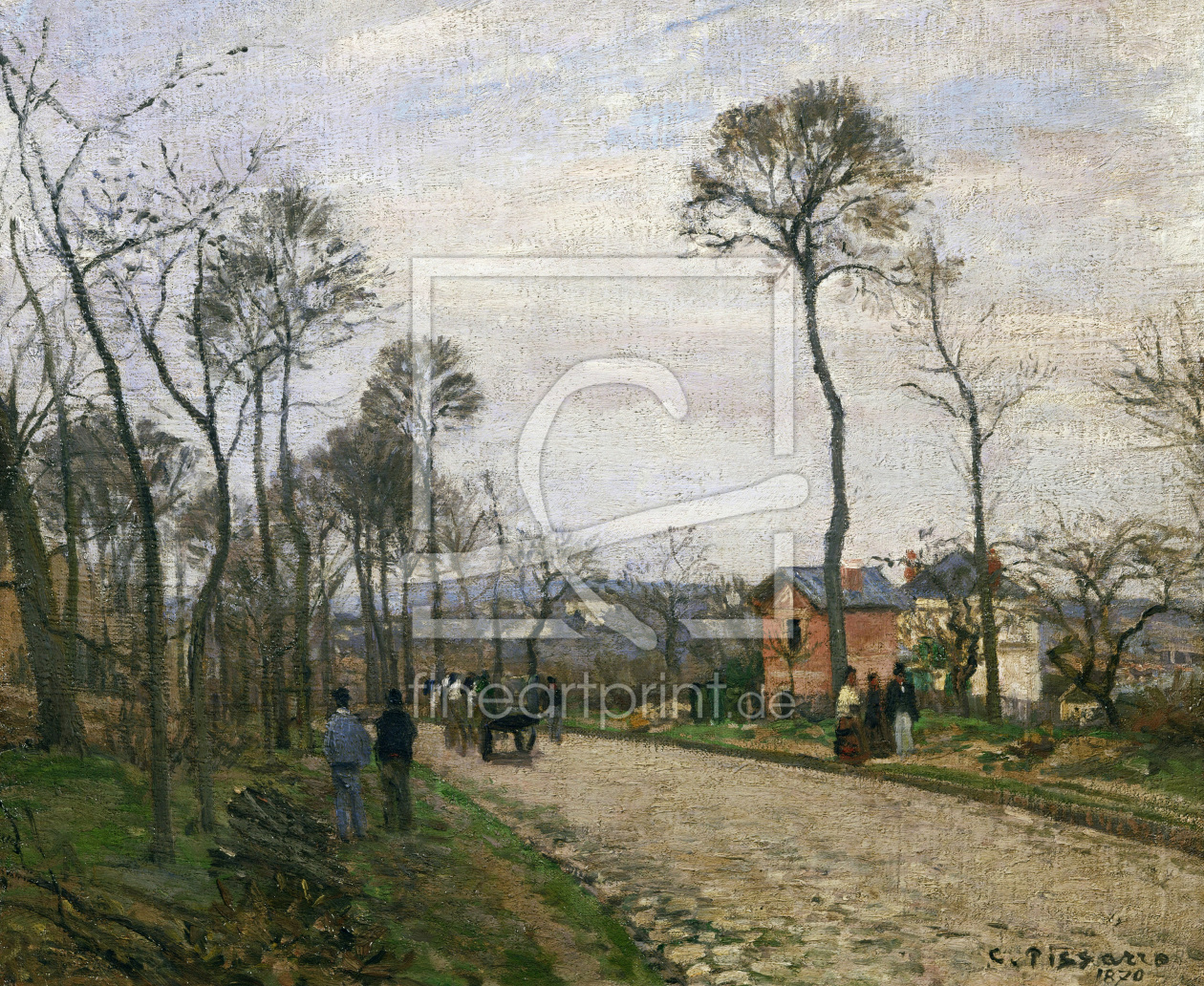 Bild-Nr.: 30006244 Pissarro / The road of Louveciennes/1870 erstellt von Pissarro, Camille