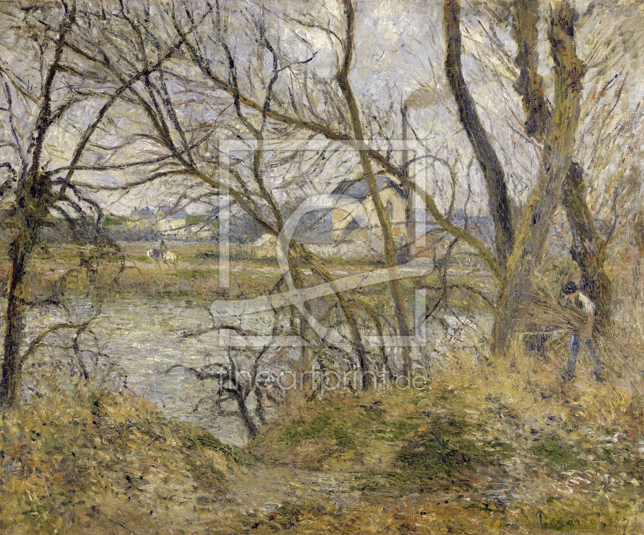 Bild-Nr.: 30006254 Pissarro / Bank of the river Oise / 1878 erstellt von Pissarro, Camille