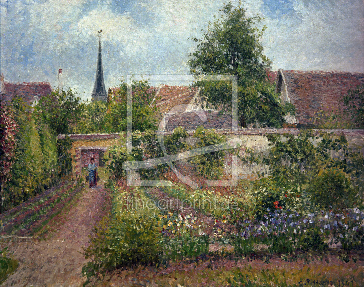 Bild-Nr.: 30006266 C.Pissarro, Vegetable garden in Eragny erstellt von Pissarro, Camille