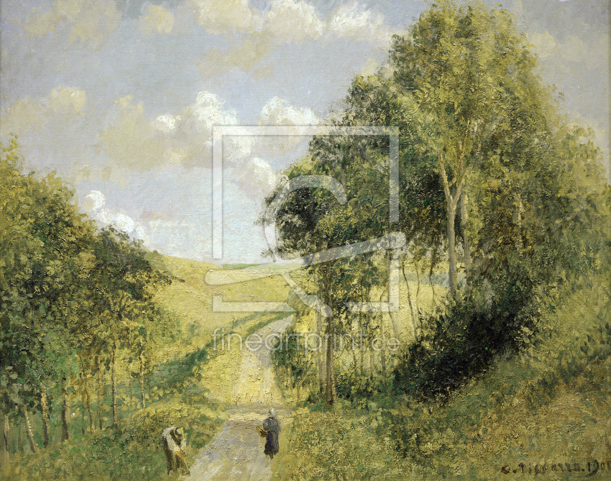 Bild-Nr.: 30006292 Pissarro / Landscape in Berneval / 1900 erstellt von Pissarro, Camille