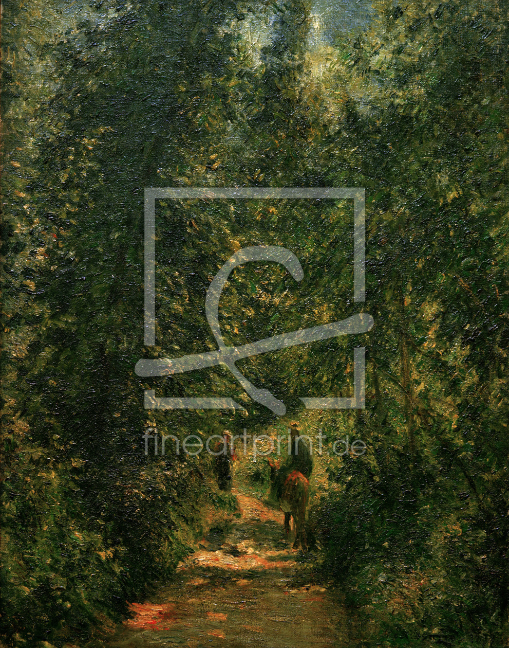 Bild-Nr.: 30006304 C.Pissarro, Weg unter BÃ¤umen, Sommer erstellt von Pissarro, Camille