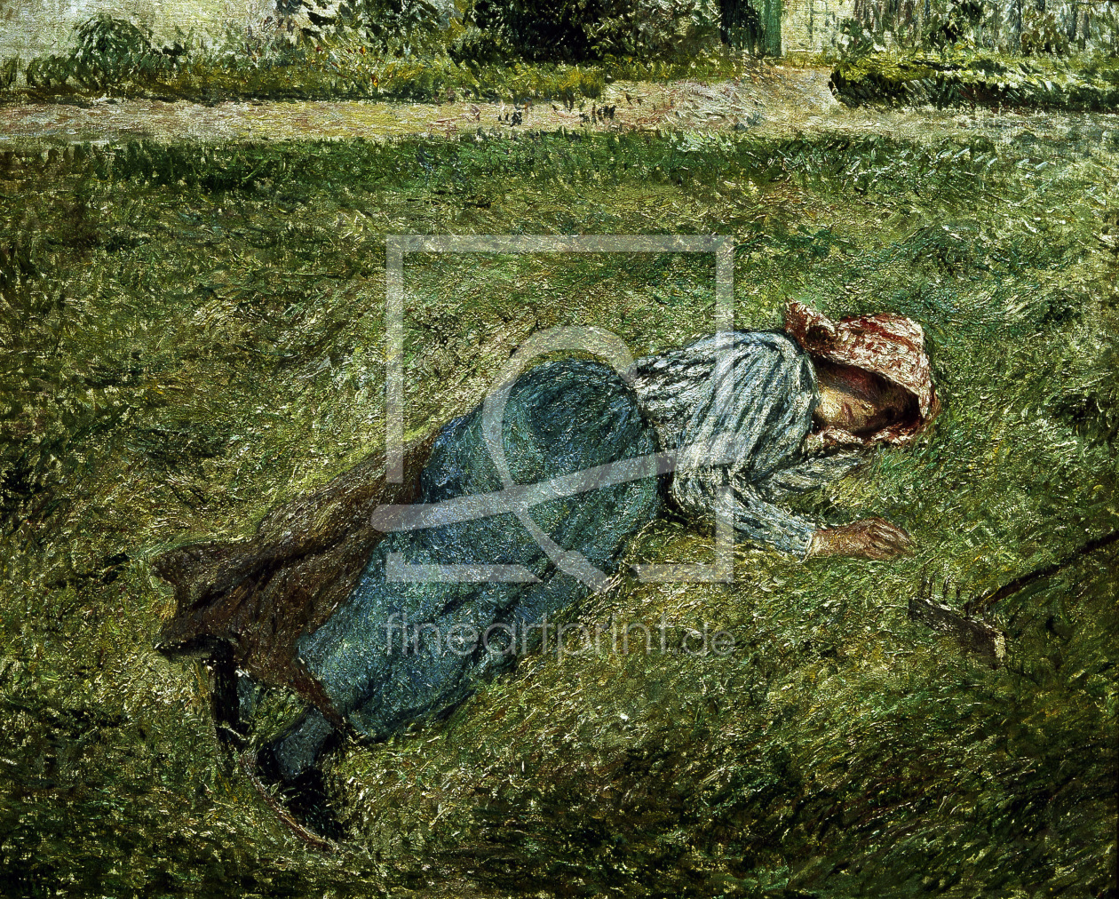 Bild-Nr.: 30006310 C.Pissarro, Liegendes MÃ¤dchen.. erstellt von Pissarro, Camille