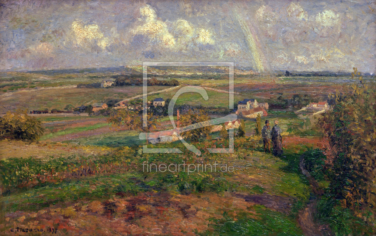 Bild-Nr.: 30006320 Pissarro / Rainbow, Pontoise / 1877 erstellt von Pissarro, Camille