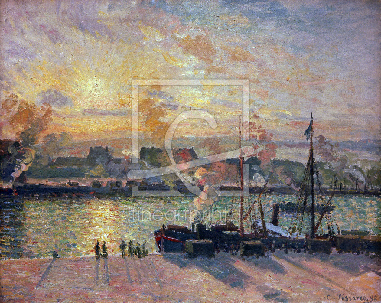 Bild-Nr.: 30006324 Camille Pissarro, Hafen von Rouen... erstellt von Pissarro, Camille
