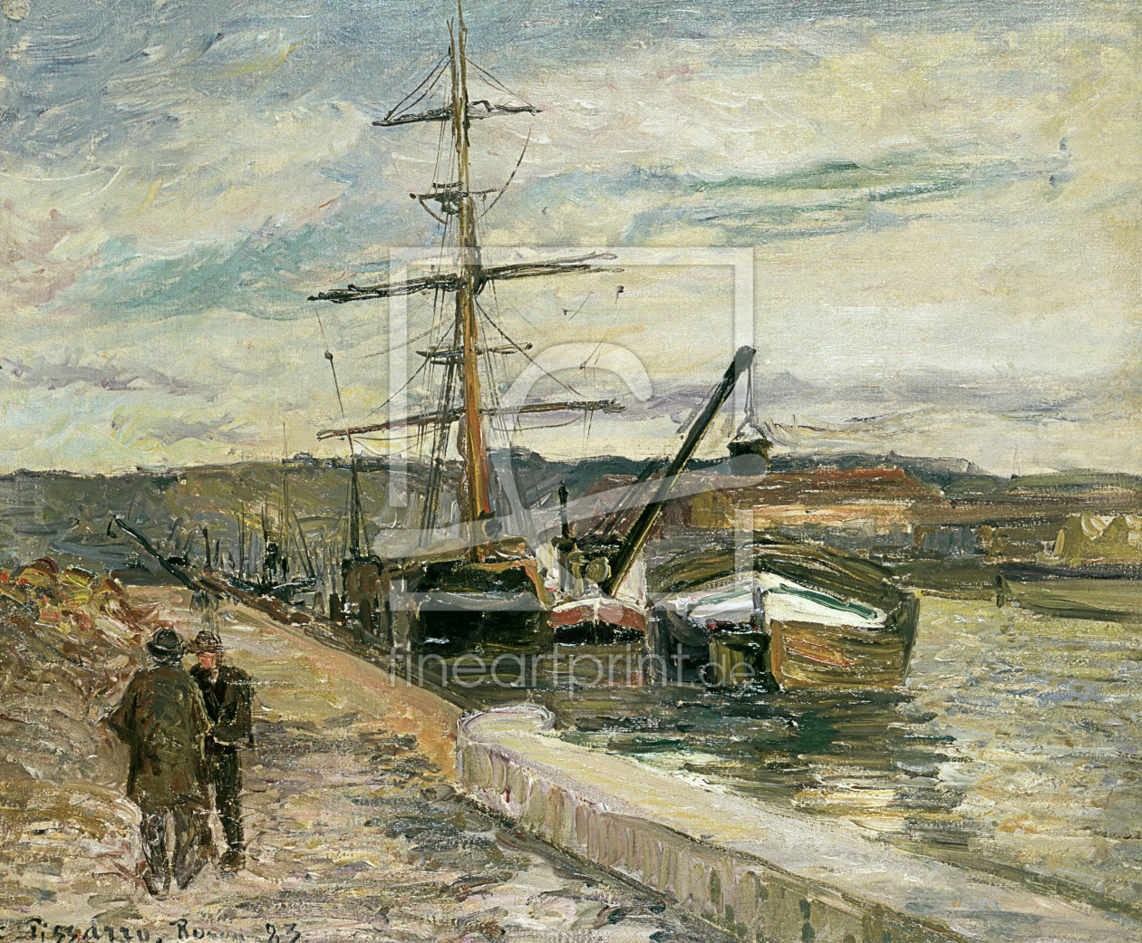 Bild-Nr.: 30006360 Camille Pissarro / Port of Rouen / 1883 erstellt von Pissarro, Camille